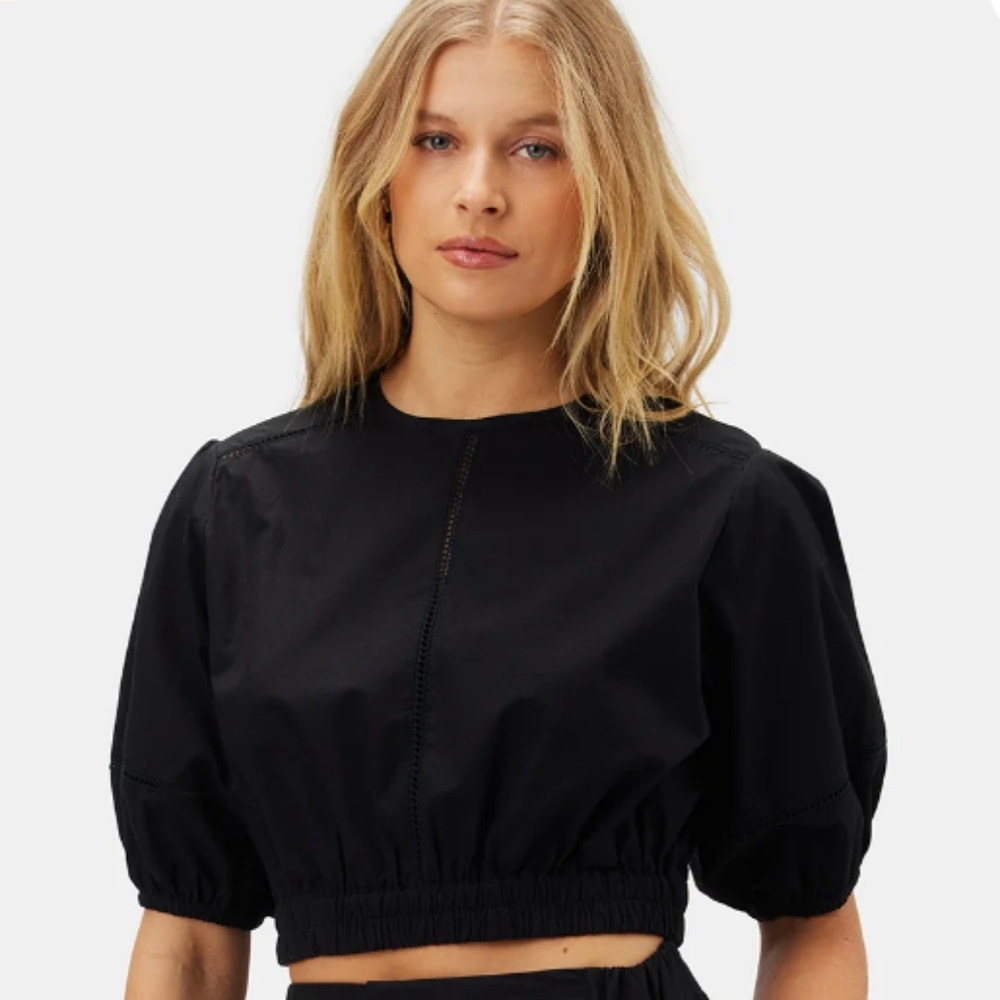NWT Amour Vert Lisa Organic Cotton Poplin Top Small